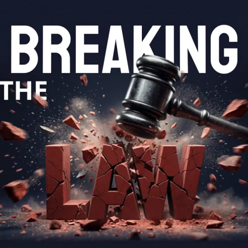 Breaking the law podcast cover